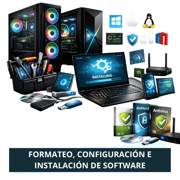 Formateo, configuración e instalación de software